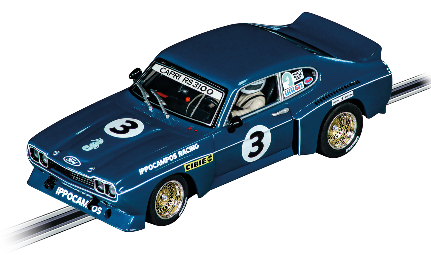 Carrera Evolution Ford Capri RS 3100 "Ippocampos Racing, No.3"