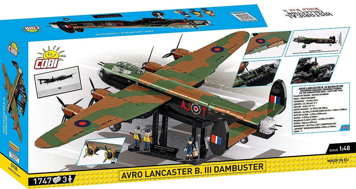 Avro Lancaster B III Dambusters Executive Edition WWII (1795 pcs) Model Kit