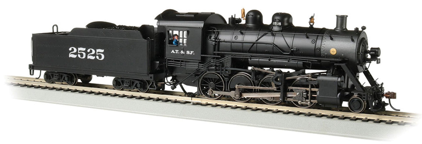 57910 Baldwin 2-8-0 - Santa Fe #2525 Steam Locomotive - DCC Sound