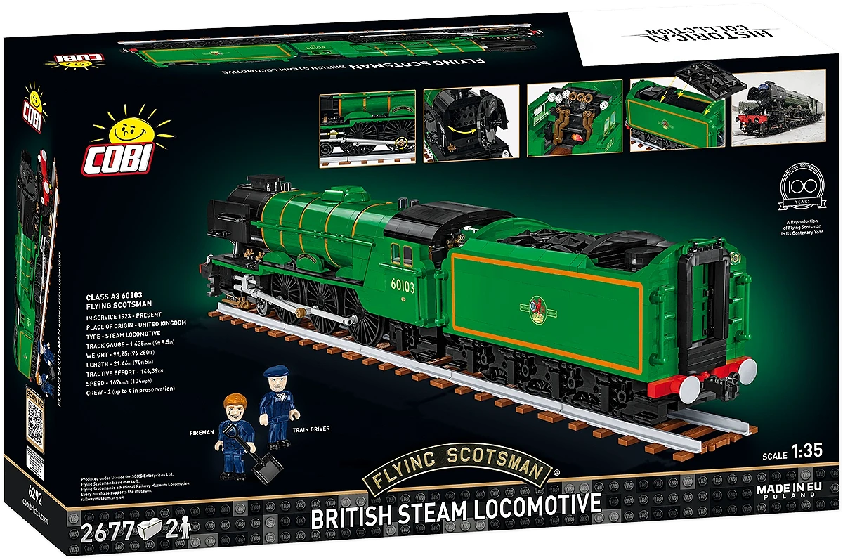 Flying Scotsman Steam Locomotive (2700 pcs) Model Kit