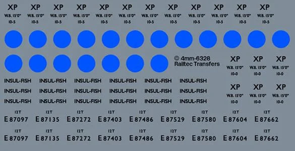BR 12T Blue Spot Insul-Fish Vans Waterslide Decals
