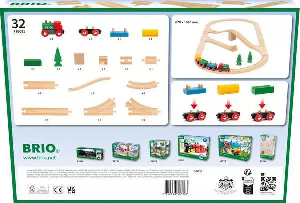 36036 BRIO World Railway Set 65th Anniversary Train Set