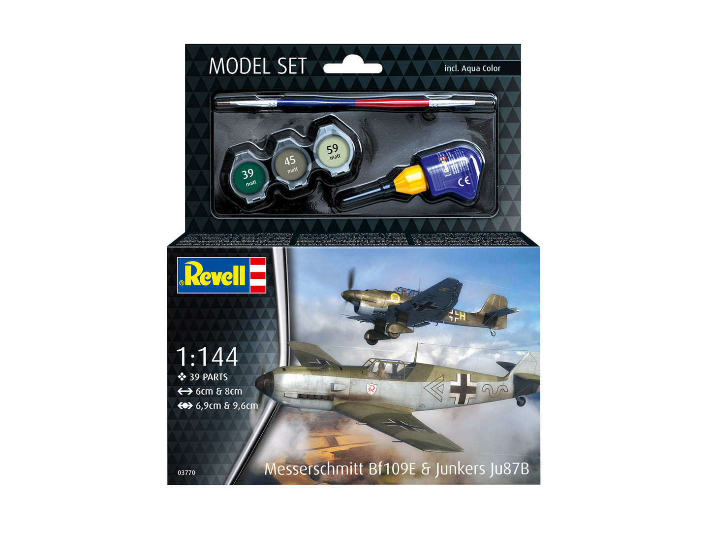 63770 Model Set Messerschmitt Bf109E & Ju87B Stuka