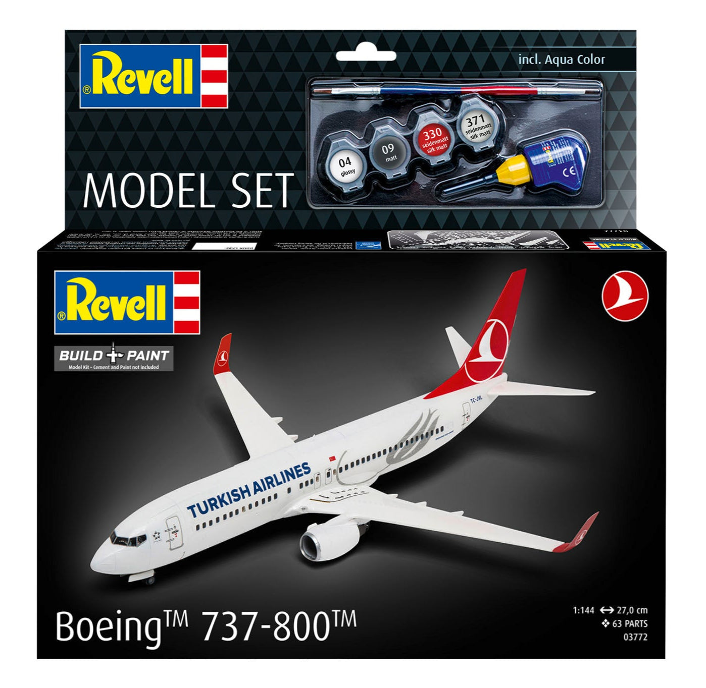 63772 Model Set Boeing 737-800 "Turkish Airlines" Model Kit