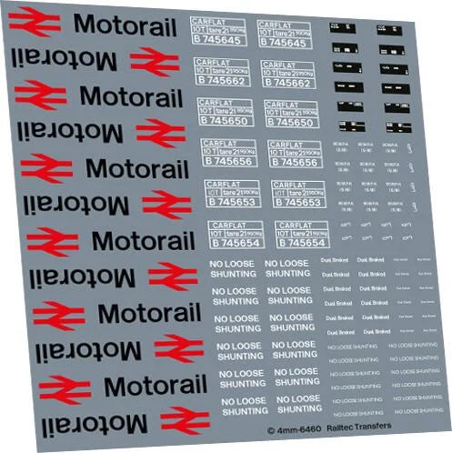 RT-4-6460 RAILTEC 4-6460 Carflat Motorails: full detail