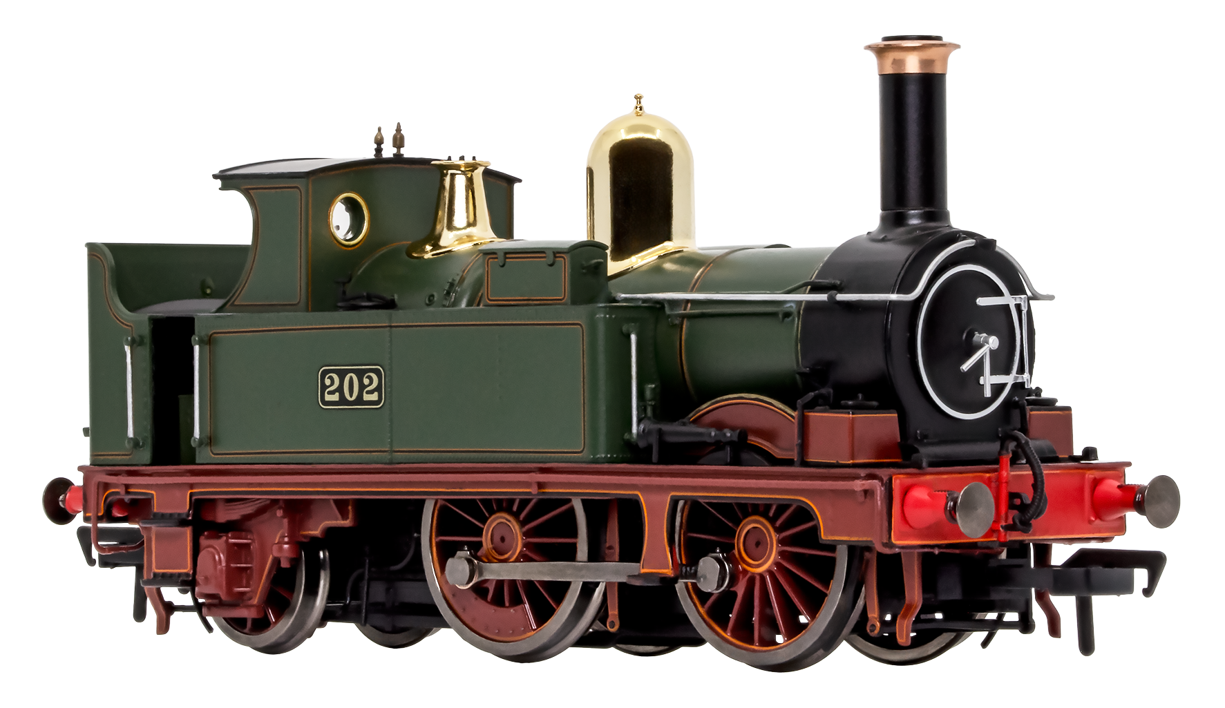 4S-517-003S GWR 517 Class 0-4-2 1158 G.W. Green Steam Locomotive - DCC Sound main image 1