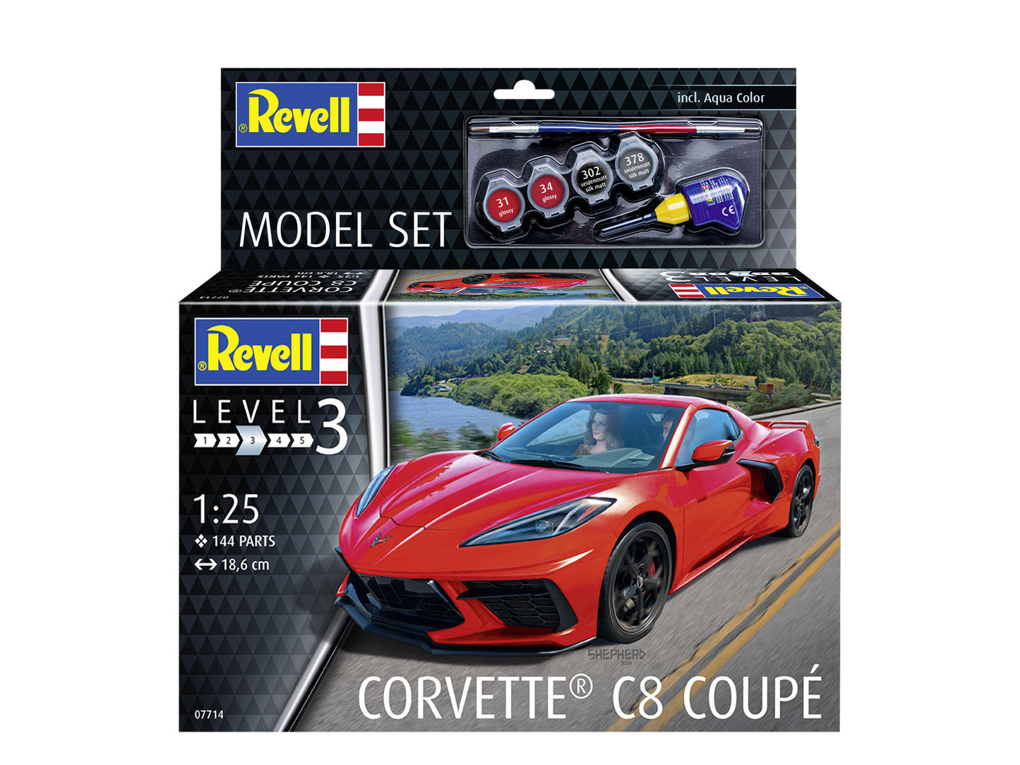 67714 Model Set Corvette C8 Coupe (1:24 Scale) Model Kit