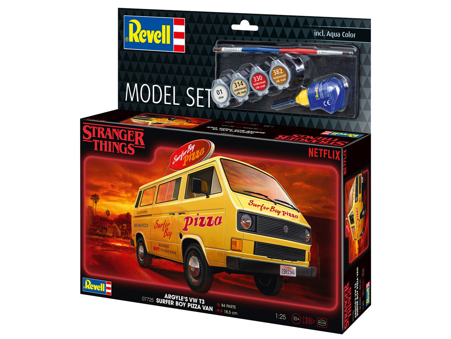 Model Set VW T3 Bus "Surfer Boy": Stranger Things Model Kit
