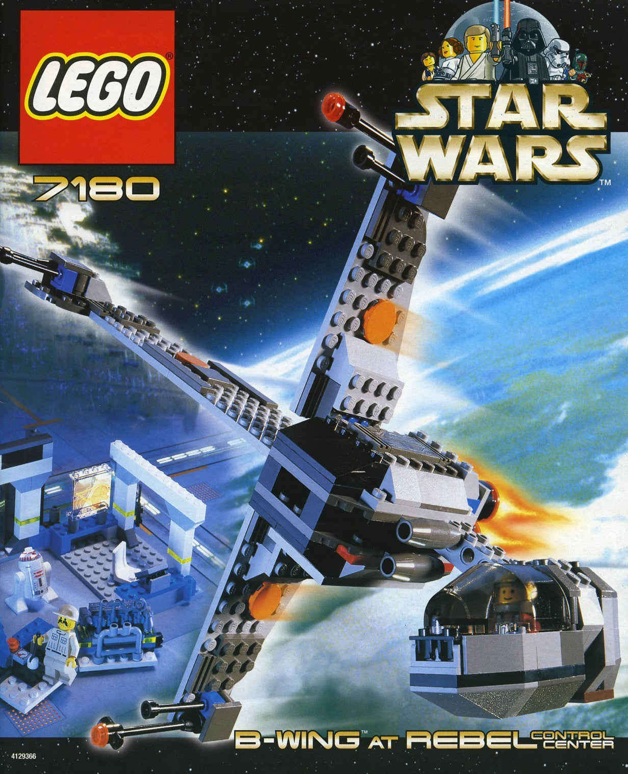 Pre-Owned Lego Star Wars B-Wing at Rebel Control Centre - 7180