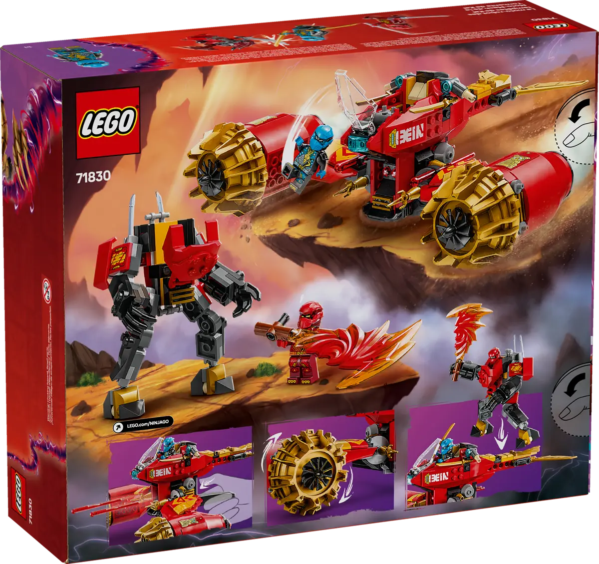 71830 Lego NINJAGO® Kai's Mech Storm Rider - 71830