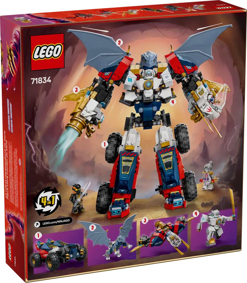 71834 Lego NINJAGO® Zane's Ultra Combiner Mech - 71834