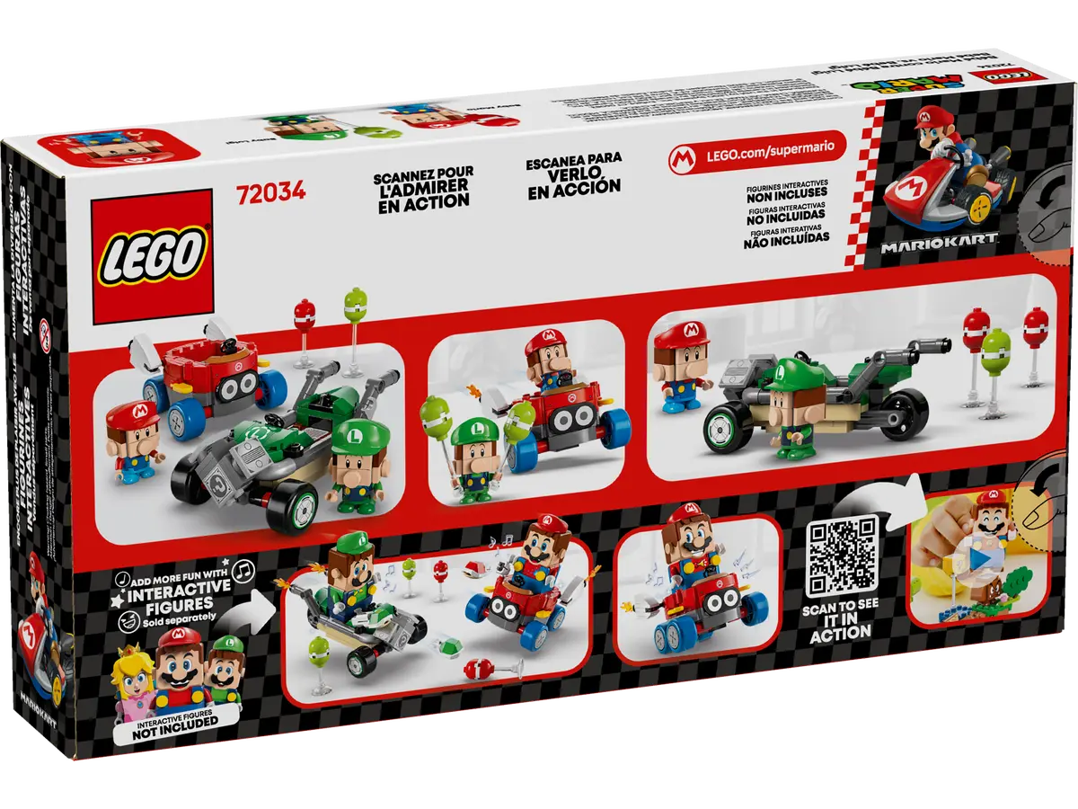 72034 Lego Super Mario™ Mario Kart™ – Baby Mario vs. Baby Luigi - 72034