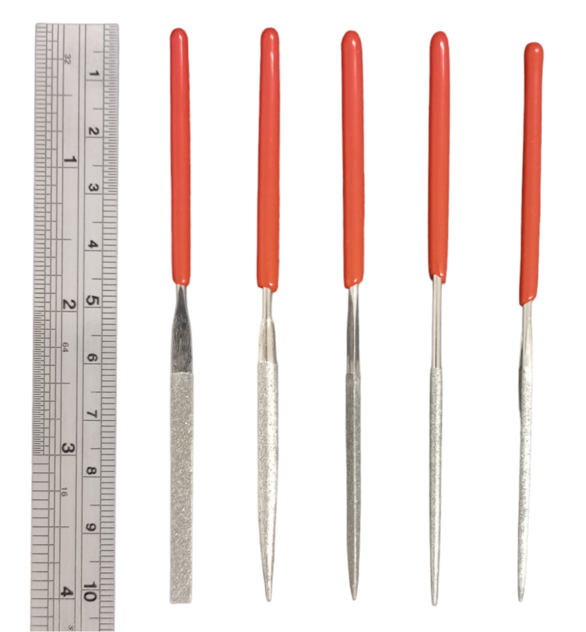 Miniature 5pc Diamond Needle File Set in Wallet