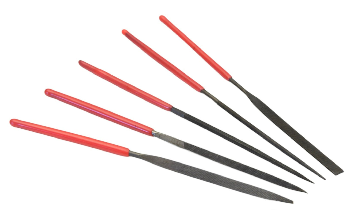 5pc Miniature Needle File set in wallet