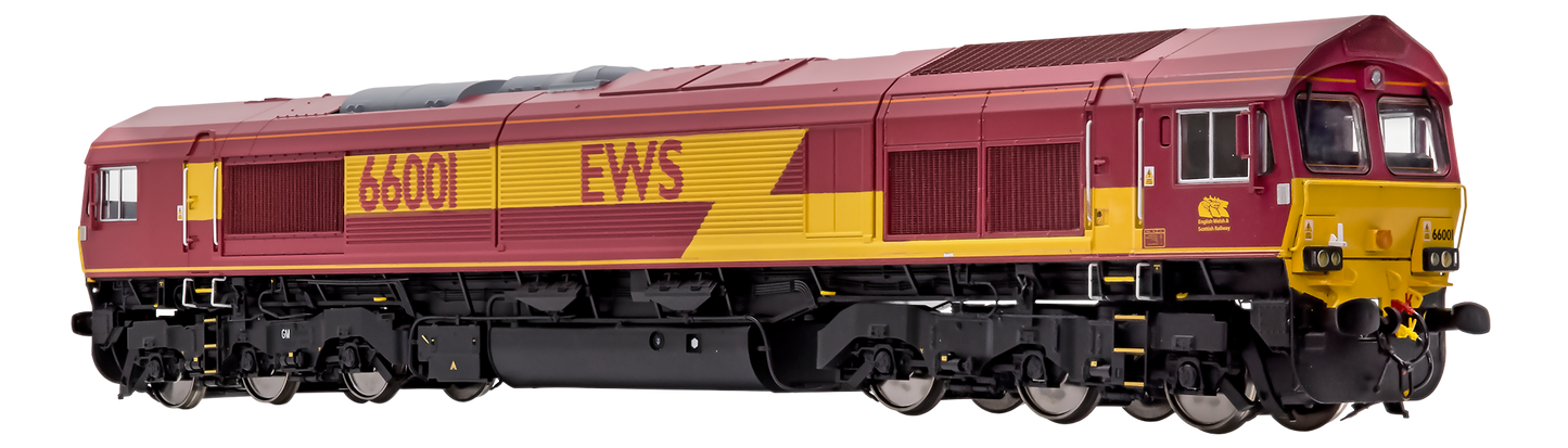 7D-066-001 Class 66 001 EWS Livery Diesel Locomotive