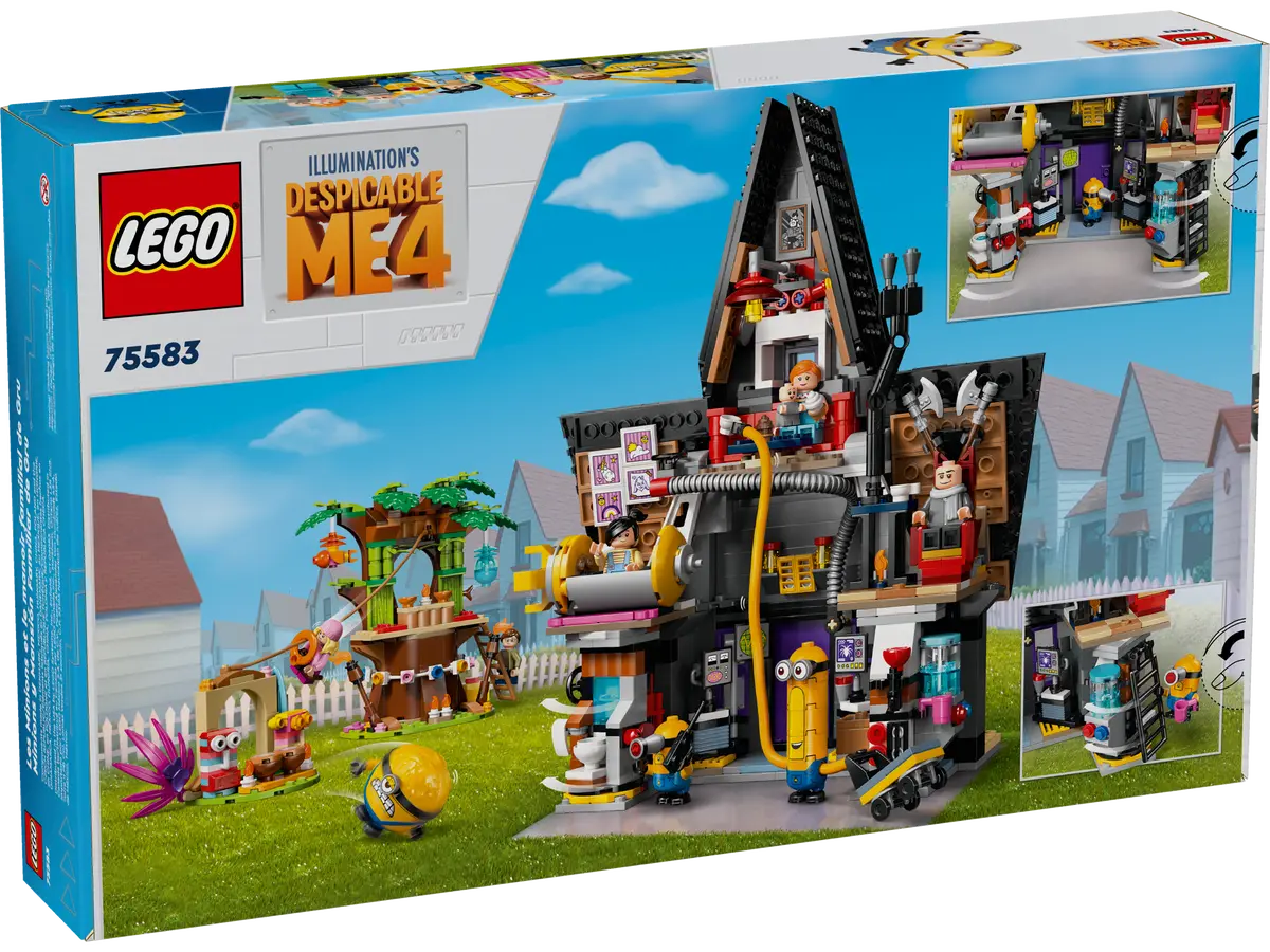 Lego Despicable Me 4 Minions and Gru's Family Mansion - 75583