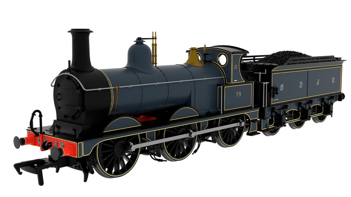 837006 MR Class M 0-6-0 - No.74 Simplified SDJR Blue Steam Locomotive