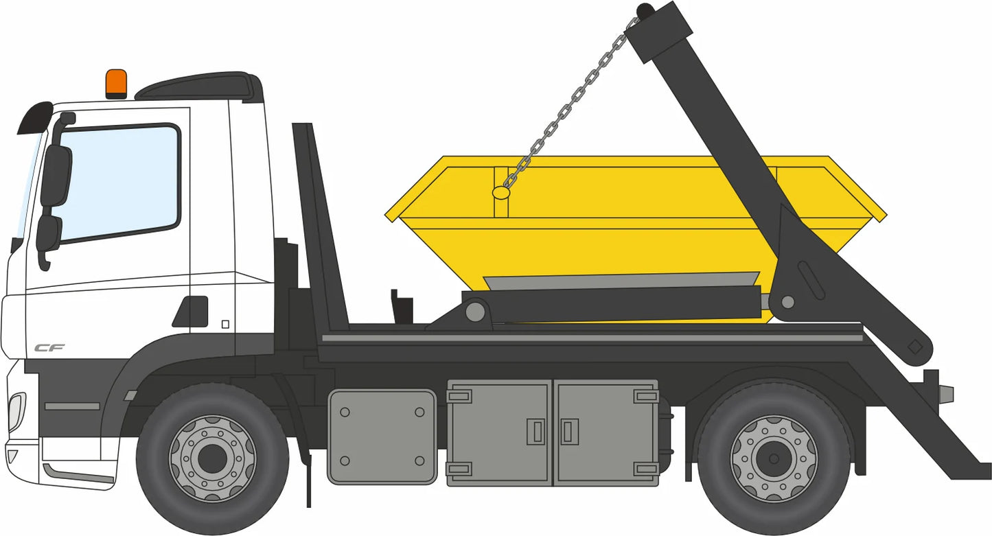 DAF Skip Lorry White