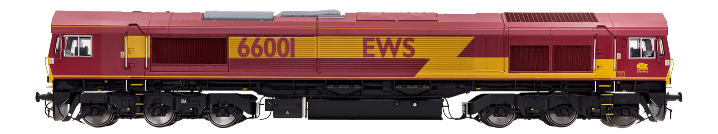 7D-066-001S Class 66 66001 EWS Livery Diesel Locomotive - DCC Sound
