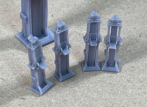 N Gauge Lifting Jacks (Pack of 4) - Unpainted Model Kit