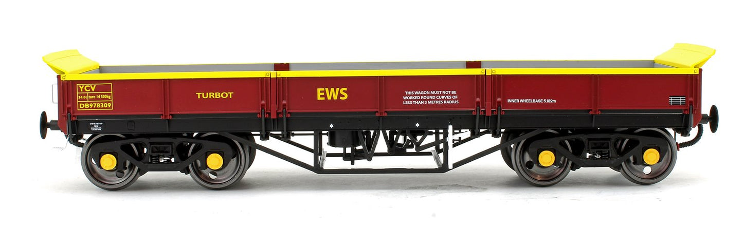 Pre-Owned 7F-043-003 Turbot Bogie Ballast Wagon EWS Maroon DB978309