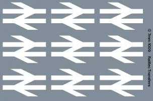 RT-7-1009 RAILTEC 7-1009 BR standard arrows: white