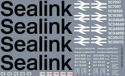 RT-7-3180 RAILTEC 7-3180 Sealink coaches full detail pack