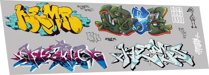 RT-7-8902 RAILTEC 7-8902 Graffiti: artistic B (suits larger wagons)