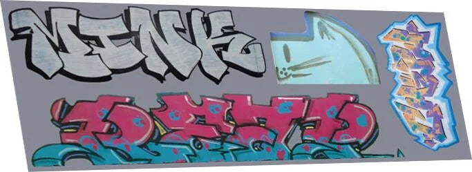 RT-7-8903 RAILTEC 7-8903 Graffiti: artistic C (suits larger wagons)