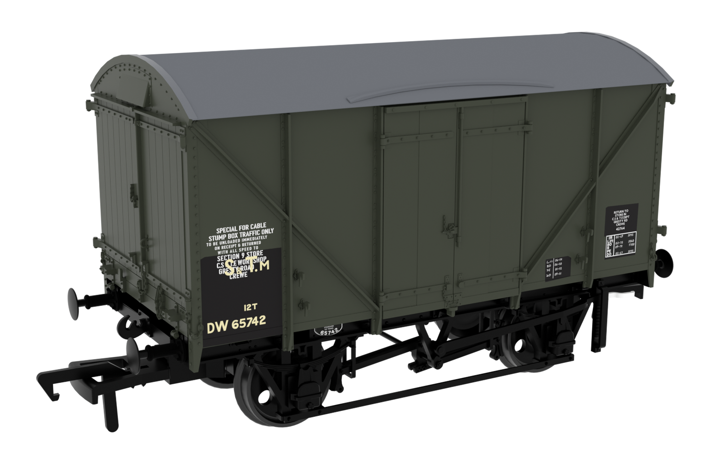 813316 Diagram G43 MOGO - No.DW65742 BR Engineers Olive Green