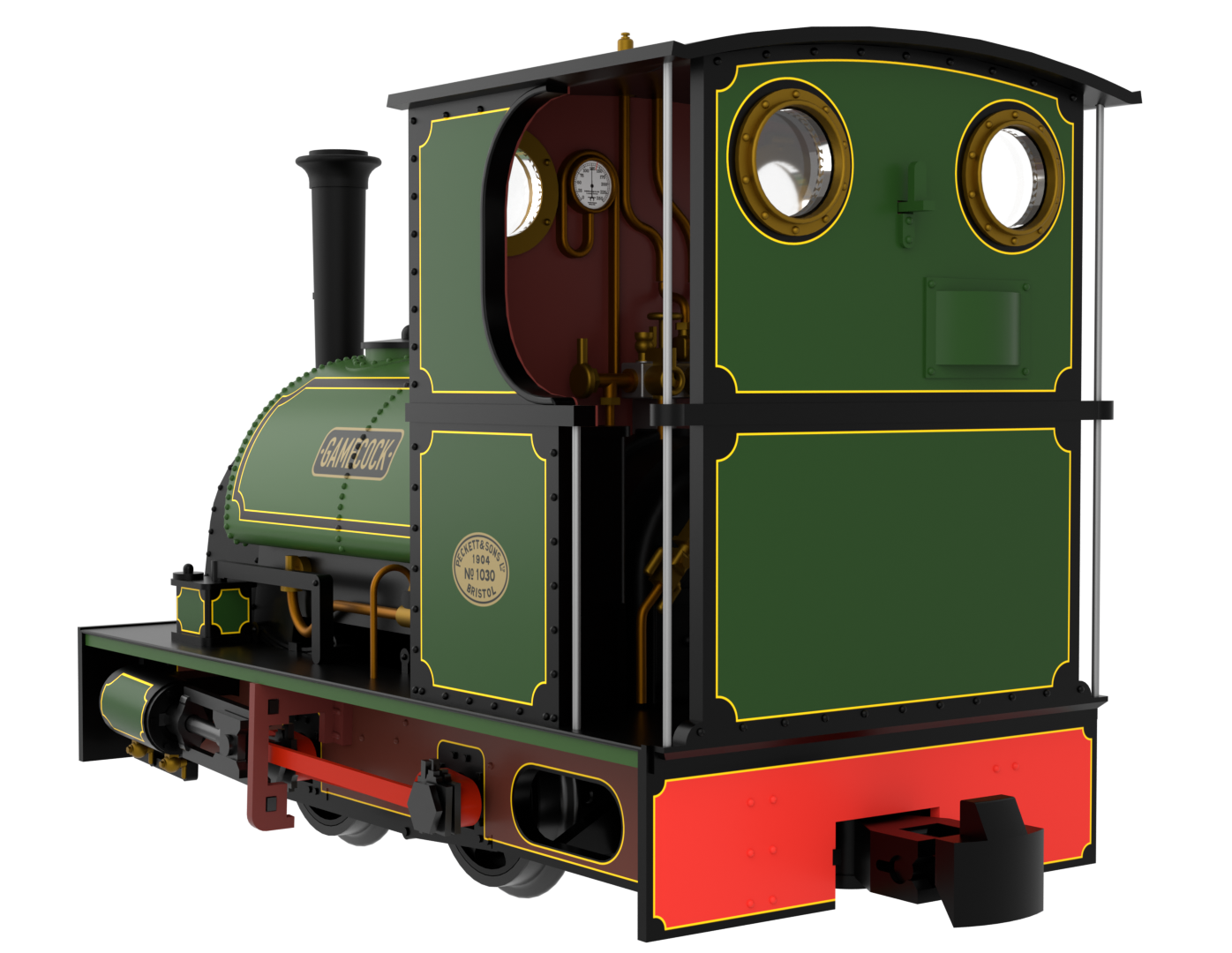814001 Peckett & Sons Cranmore Class 0-4-0ST 'Gamecock' Peckett Standard Green Steam Locomotive