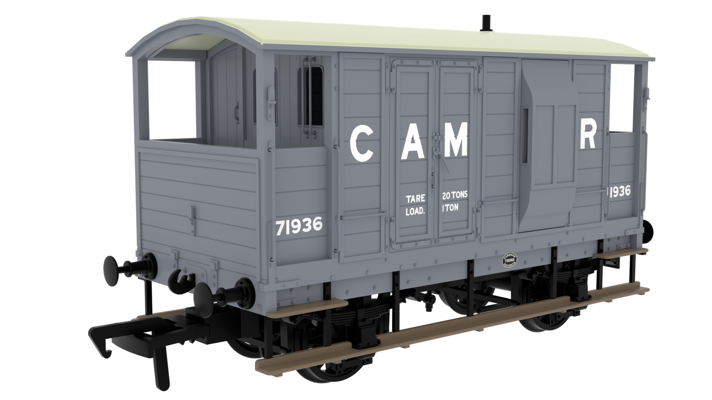 820004 LSWR/WD 20T Brake Van - No. 71936 Cambrian Grey