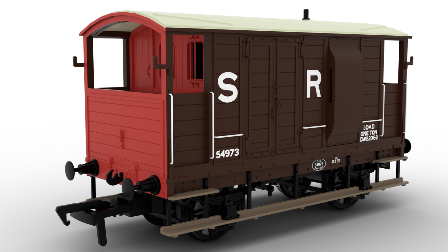 820010 LSWR/WD 20T Brake Van - No. 54973 SR Brown (pre-36)