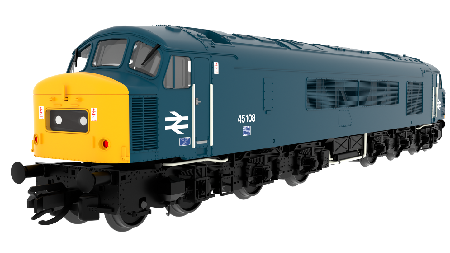 823605 Class 45 'Peak' 45108 BR Blue With Domino Headcodes Diesel Locomotive - DCC Sound