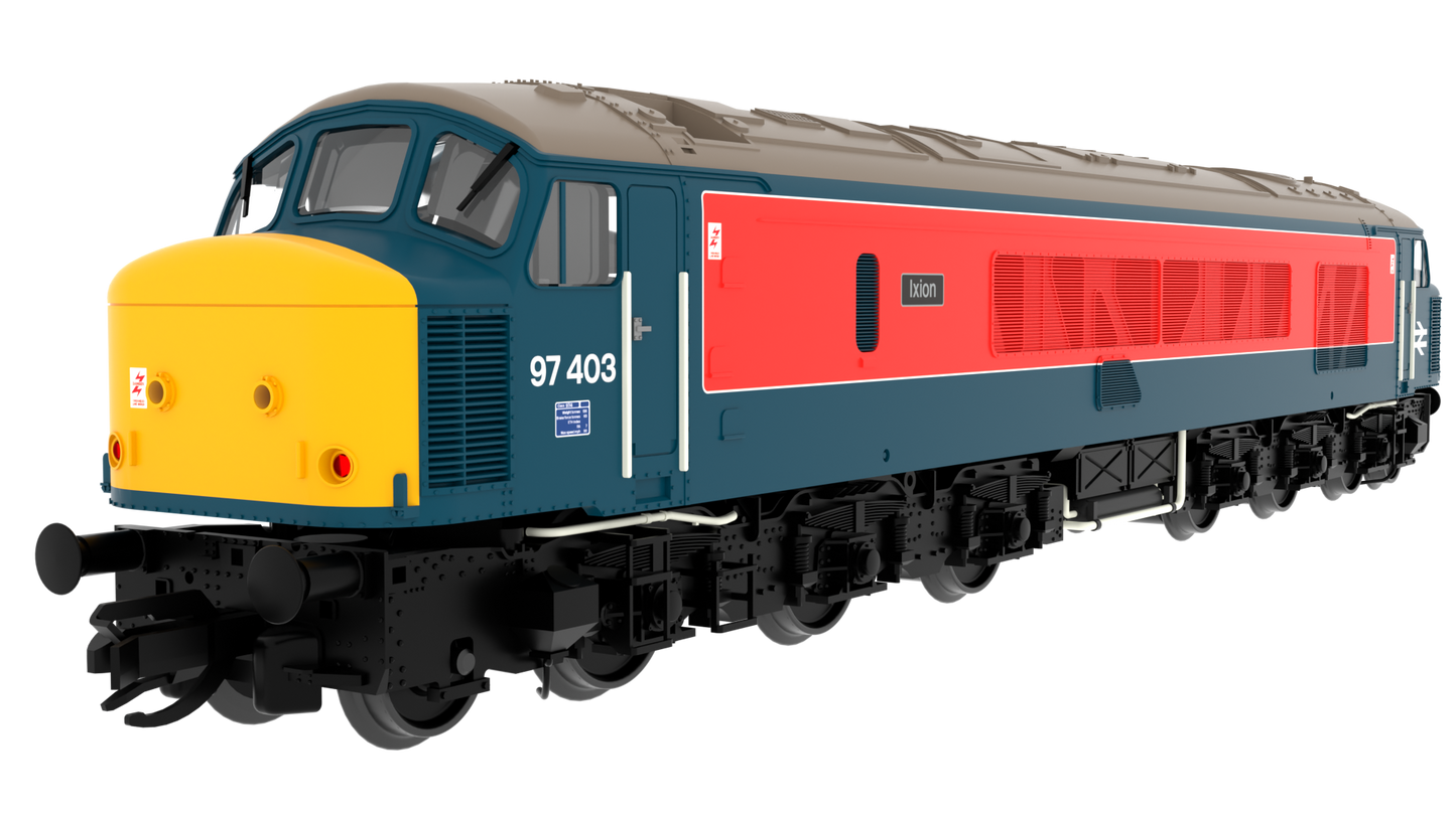 823706 Class 46 'Peak' 97403 Ixion RTC Blue/Red With Sealed Beam Headlights Diesel Locomotive - DCC Sound