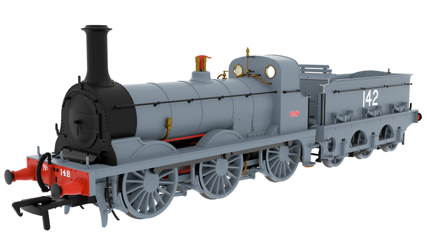 825007 SER O Class 0-6-0 No.142 SECR Grey Steam Locomotive
