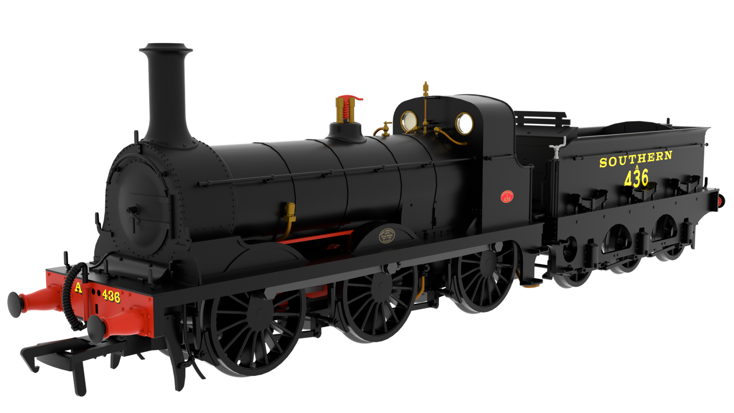 825509 SER O Class 0-6-0 No.436 SR Plain Black (Egyptian Lettering) Steam Locomotive - DCC Sound