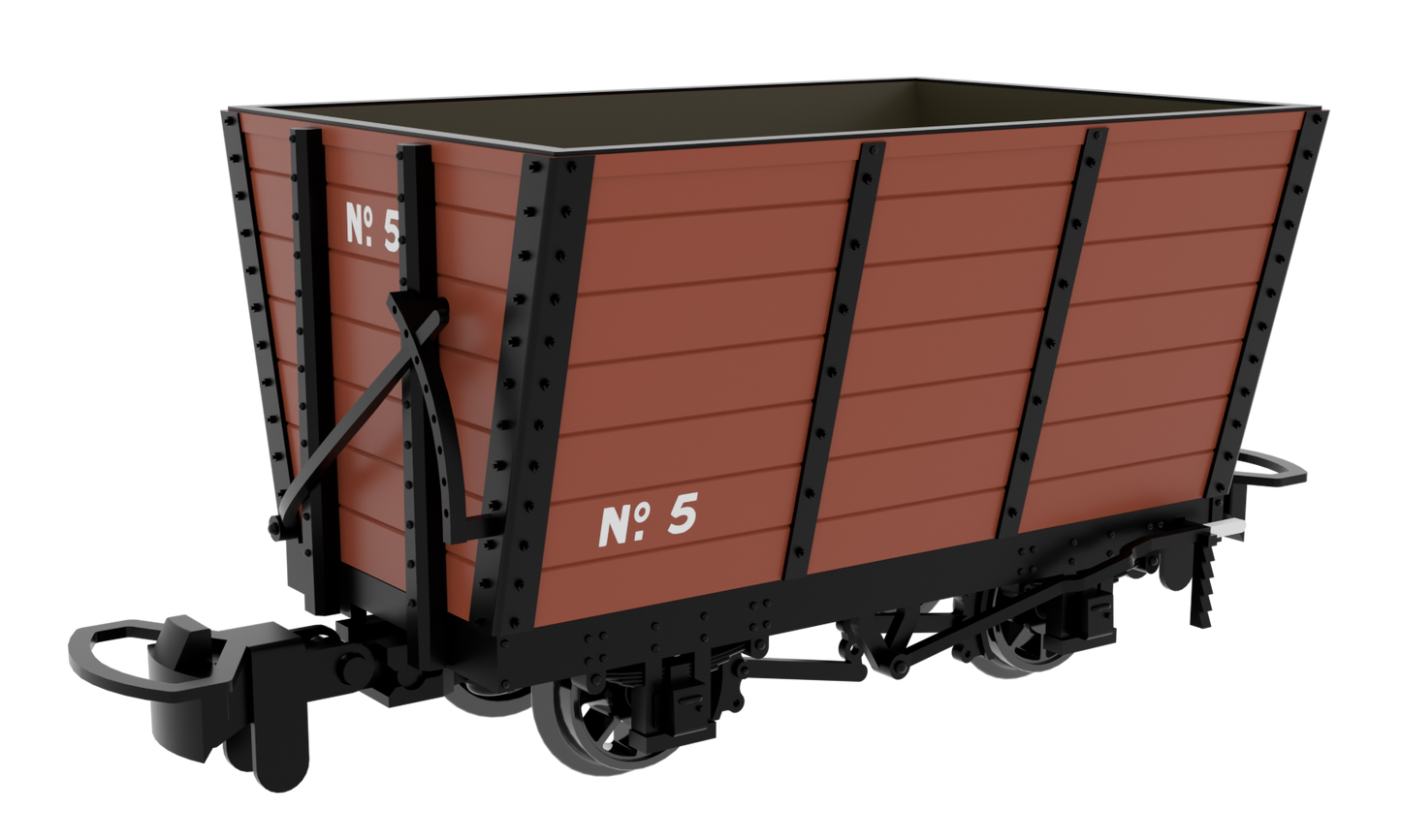 833008 Wooden Hopper - Light Brown No. 5