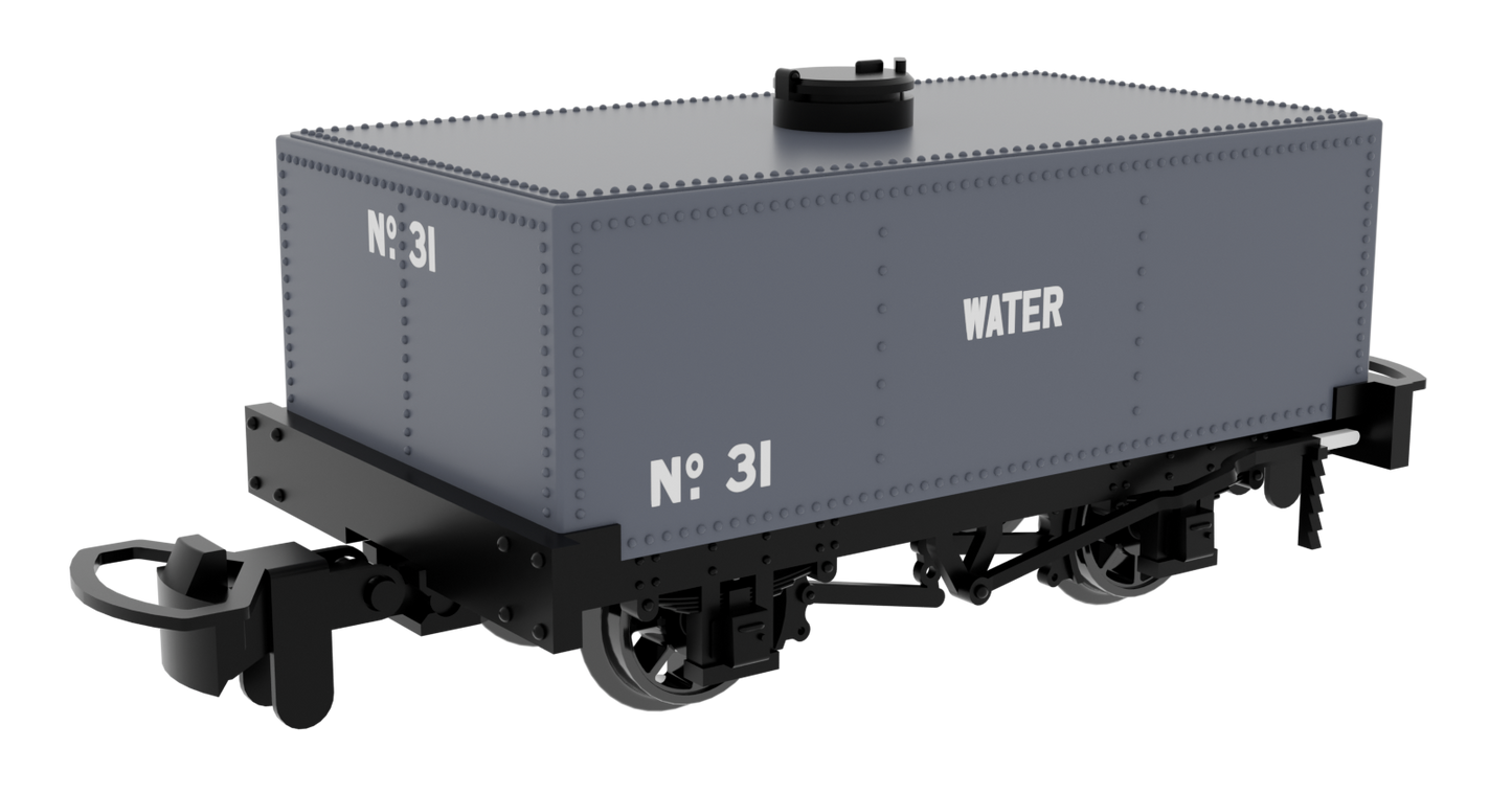833103 Rectangular Tank - Dark Grey 'WATER' No. 31
