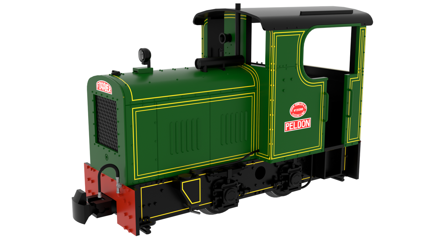 834003 009 Fowler Resilient - Fowler Works Green 'Peldon' No. 21295 Diesel Locomotive