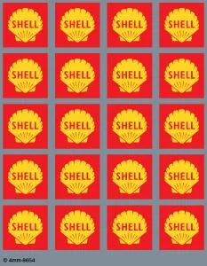 Shell motifs 1961-1971 OO Gauge Waterslide Decals
