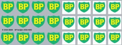 BP Motifs 1958-1989 Waterslide Decals