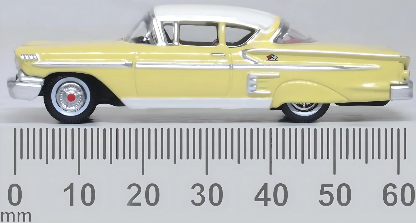 87CIS58002 1958 Chevrolet Impala Sport Coupe Colonial Cream/White