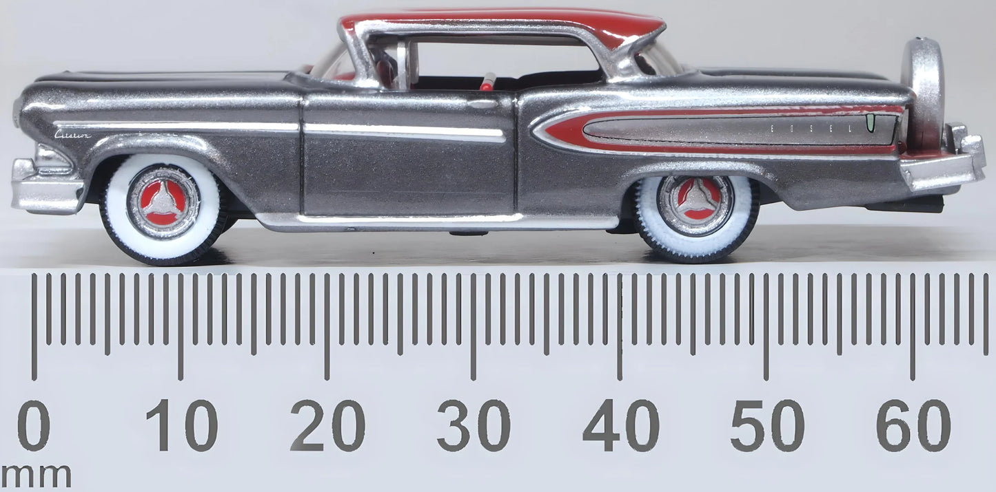 87ED58008 1958 Edsel Citation Silver Grey/Ember Red
