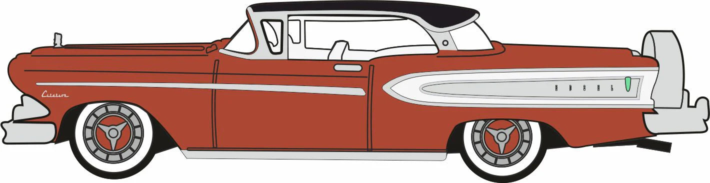 87ED58009 1958 Edsel Citation Copper/Frost White/Black