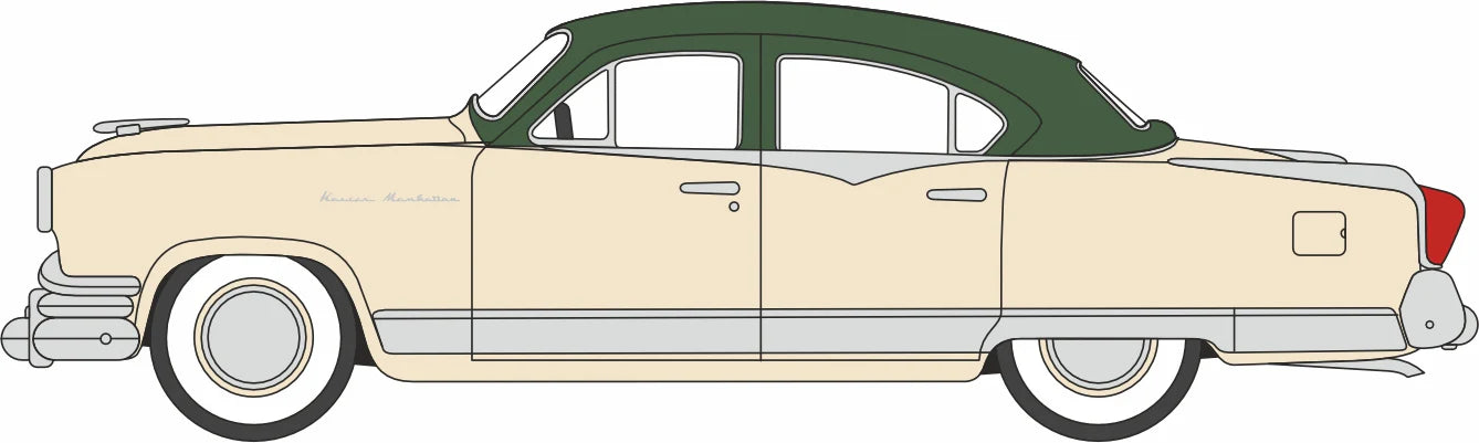 1953 Kaiser Manhattan Stardust Ivory/Jade Green