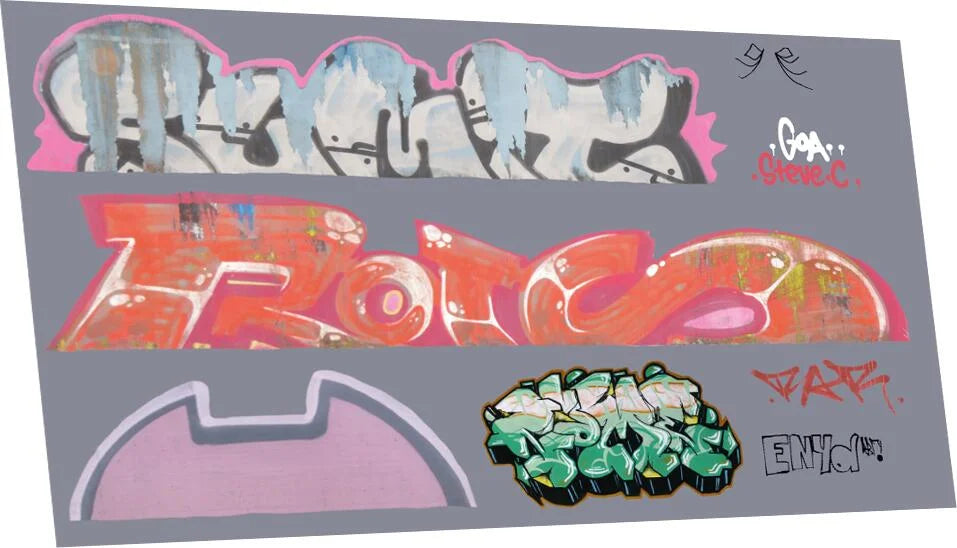 Graffiti: Artistic J (Suits Larger Wagons) Waterslide Decals
