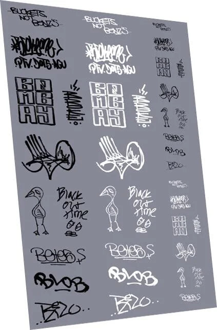 Graffiti: Tags Pack 1 Waterslide Decals