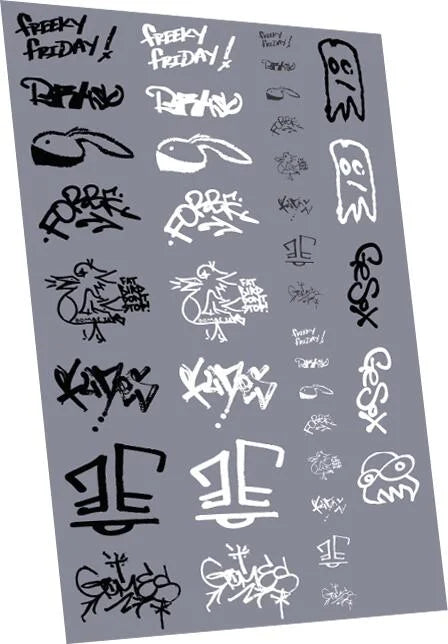 Graffiti: Tags Pack 4 Waterslide Decals