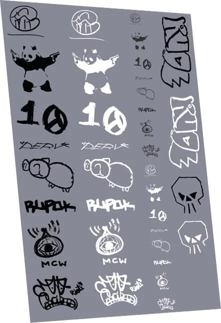Graffiti: Tags Pack 11 Waterslide Decals